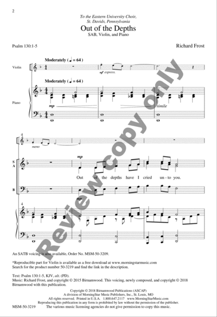 Out of the Depths 3-Part scores gallery preview page 12