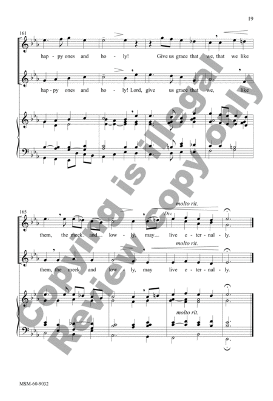 The Church's One Foundation 4-Part scores gallery preview page 18