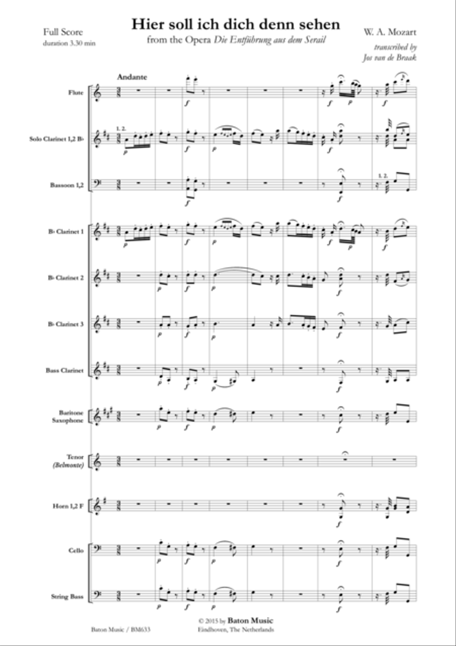 Hier soll ich dich denn sehen Concert Band scores gallery preview page 2