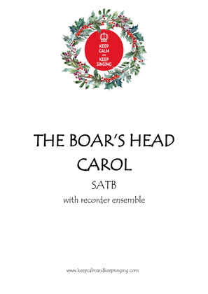 Boars Head Carol SATB with recorder ensemble