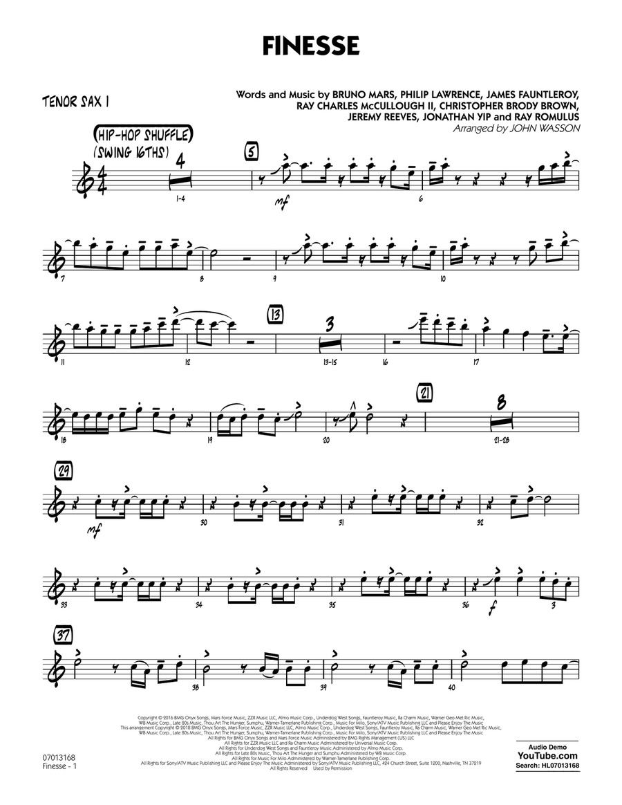 Finesse - Tenor Sax 1