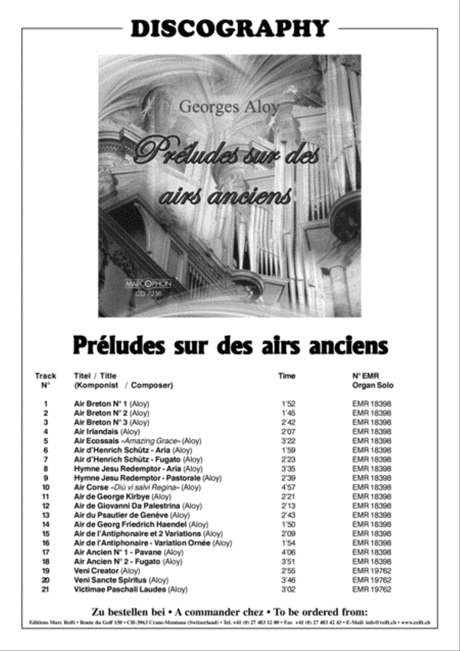 18 Preludes sur des airs anciens Organ scores gallery preview page 3
