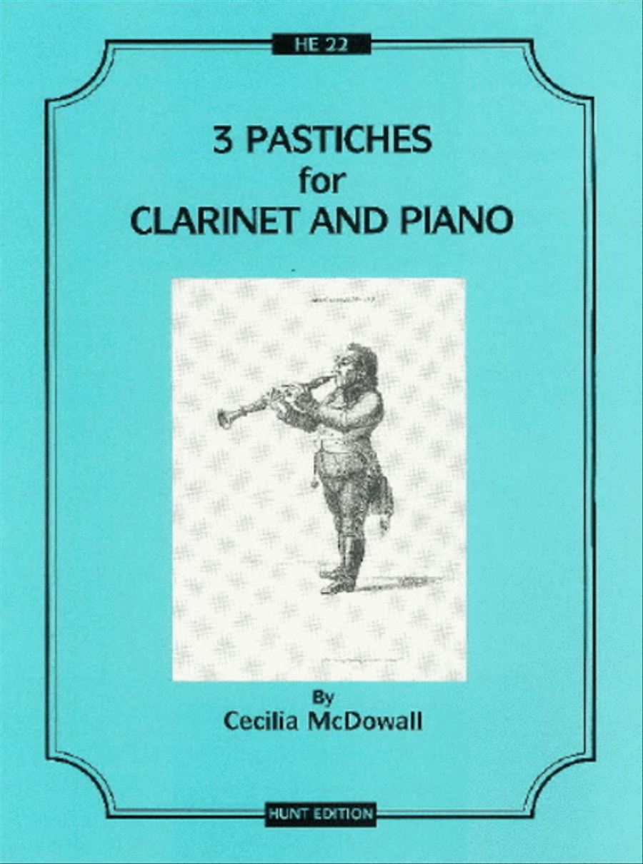 3 Pastiches Clarinet Solo scores gallery preview page 1