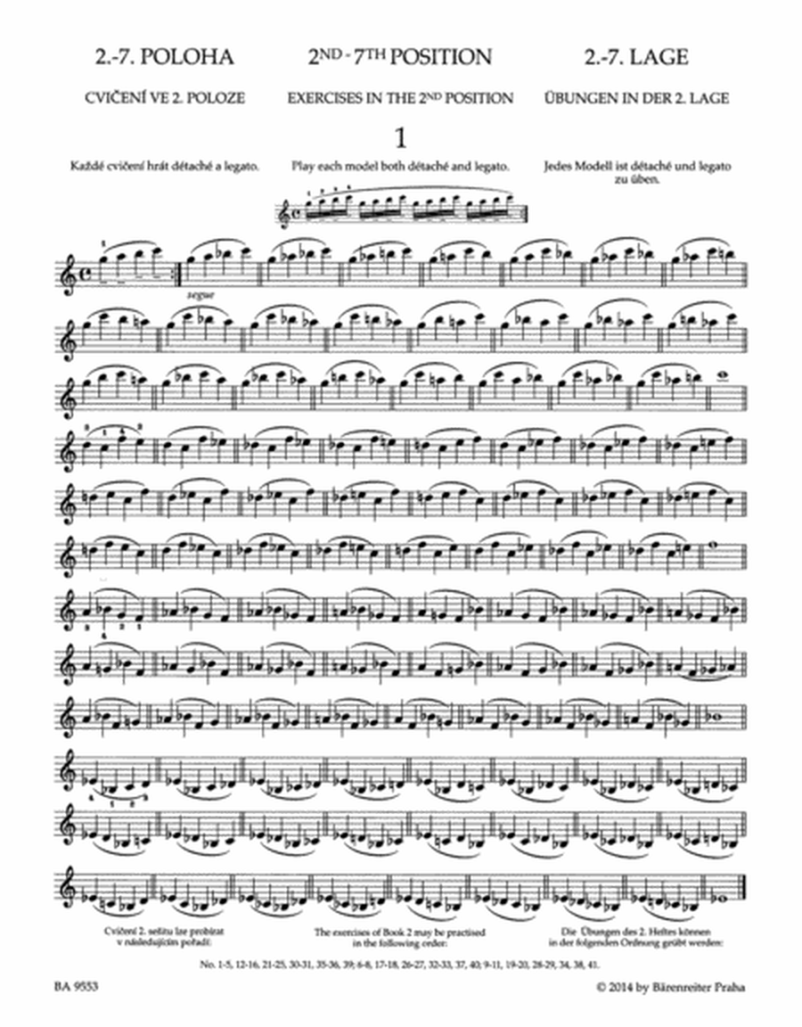 School of Violin Technique op. 1 (Book 2)
