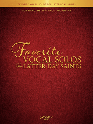Book cover for Favorite Vocal Solos for Latter-day Saints - Book 1 - Medium