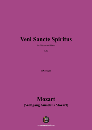 W. A. Mozart-Veni Sancte Spiritus,for Voices and Piano
