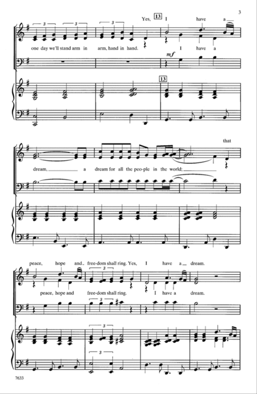 I Have a Dream 3-Part scores gallery preview page 10