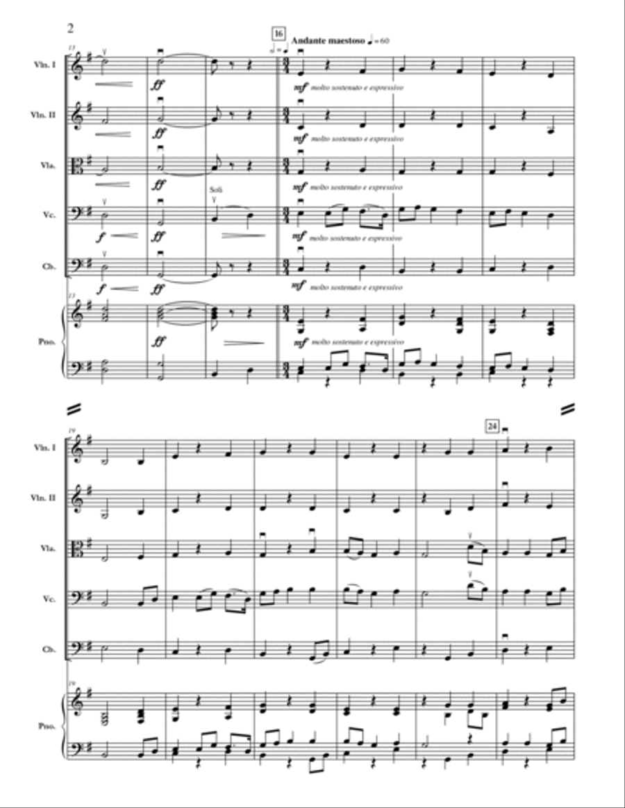 The Planets: Jupiter: I Vow to Thee, My Country Orchestra scores gallery preview page 3