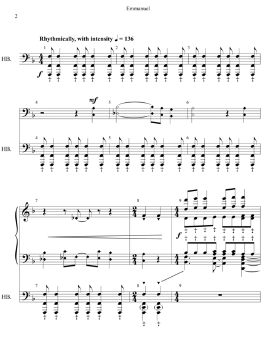Emmanuel Emmanuel Handbell Choir scores gallery preview page 2