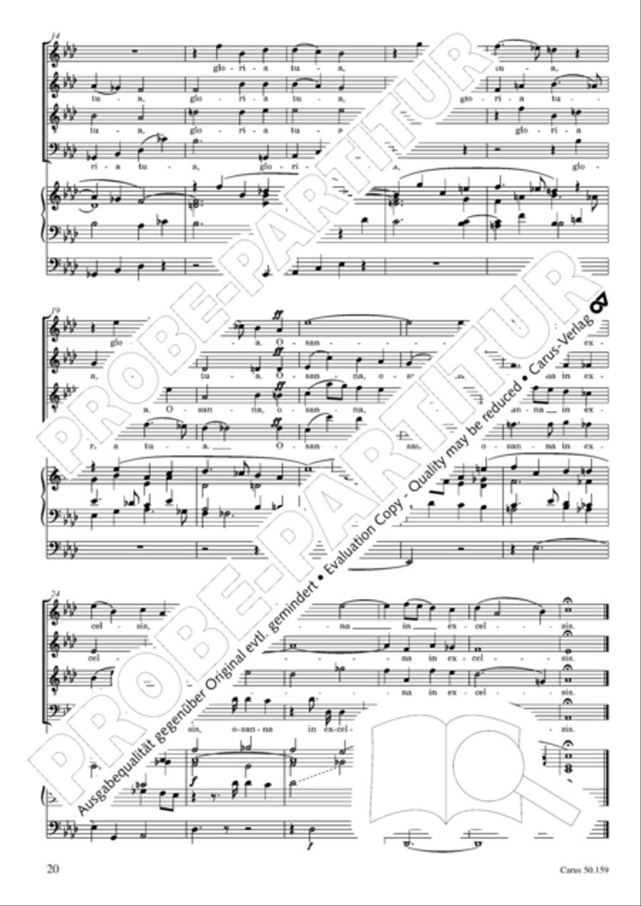 Mass in F Minor (Missa in f) 4-Part scores gallery preview page 21