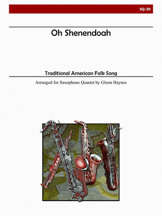 Oh Shenendoah for Saxophone Quartet