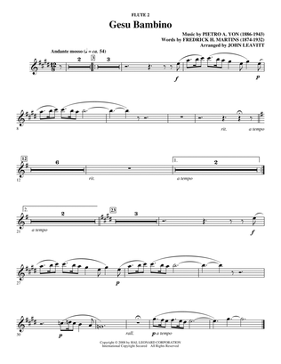 Gesú Bambino (arr. John Leavitt) - Flute 2
