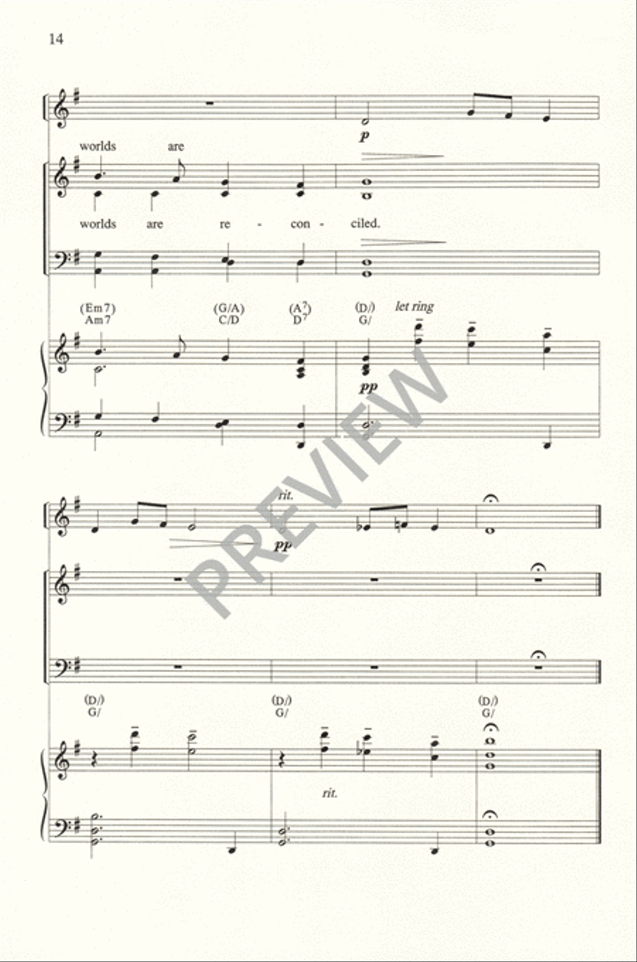 A Stable Lamp is Lighted 4-Part scores gallery preview page 15