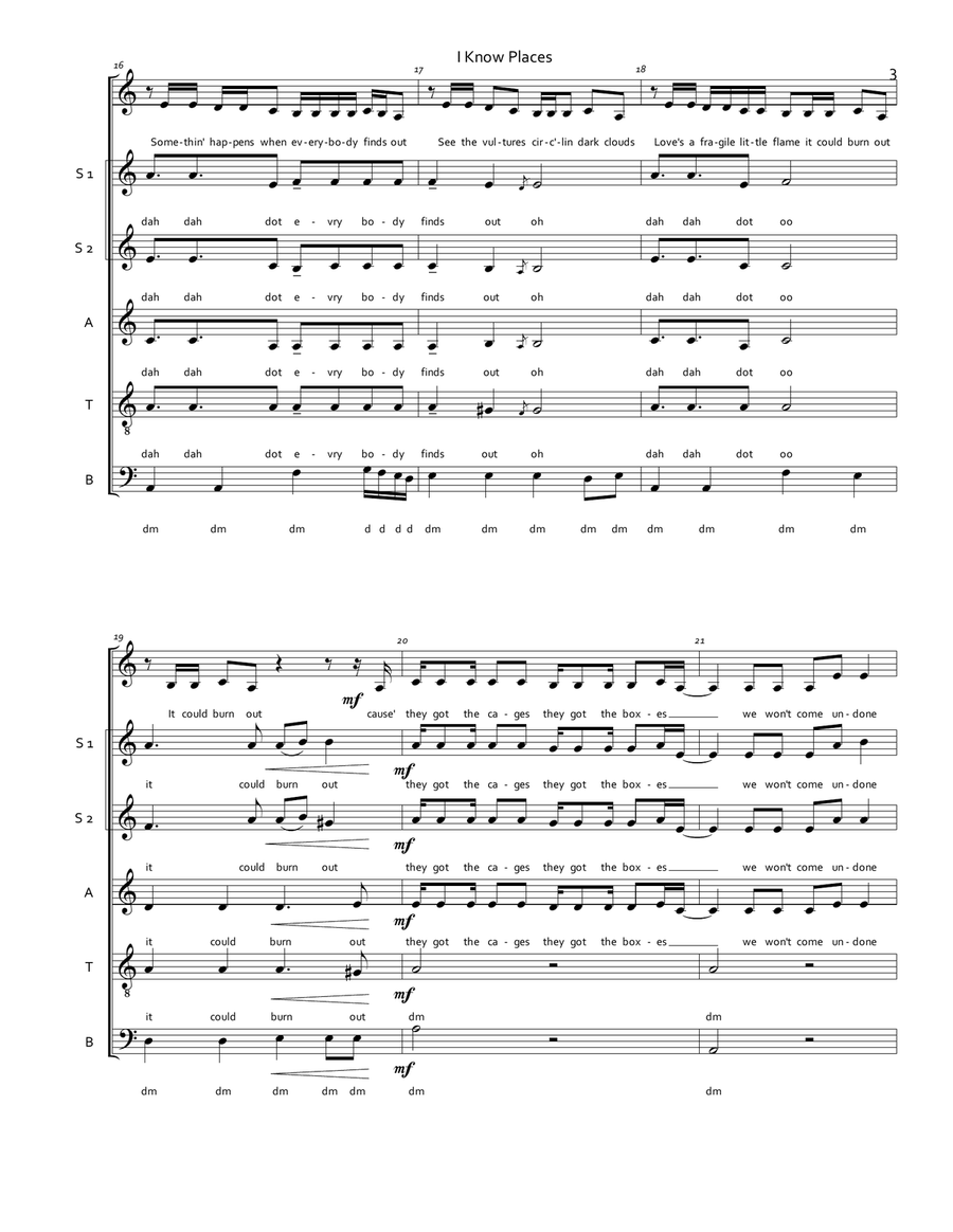 I Know Places Divisi scores gallery preview page 3
