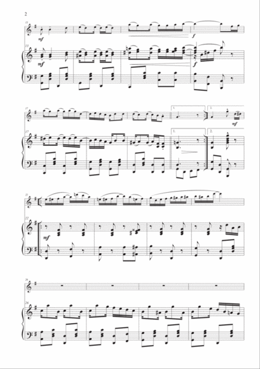 The Easy Winners for Flute and Piano Flute Solo scores gallery preview page 4