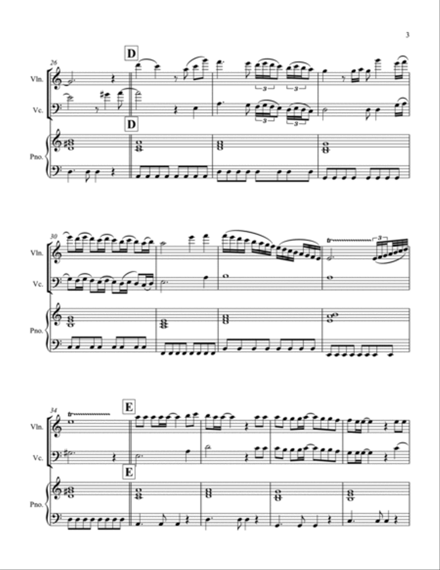 I Will Survive I Will Survive Piano Trio scores gallery preview page 3
