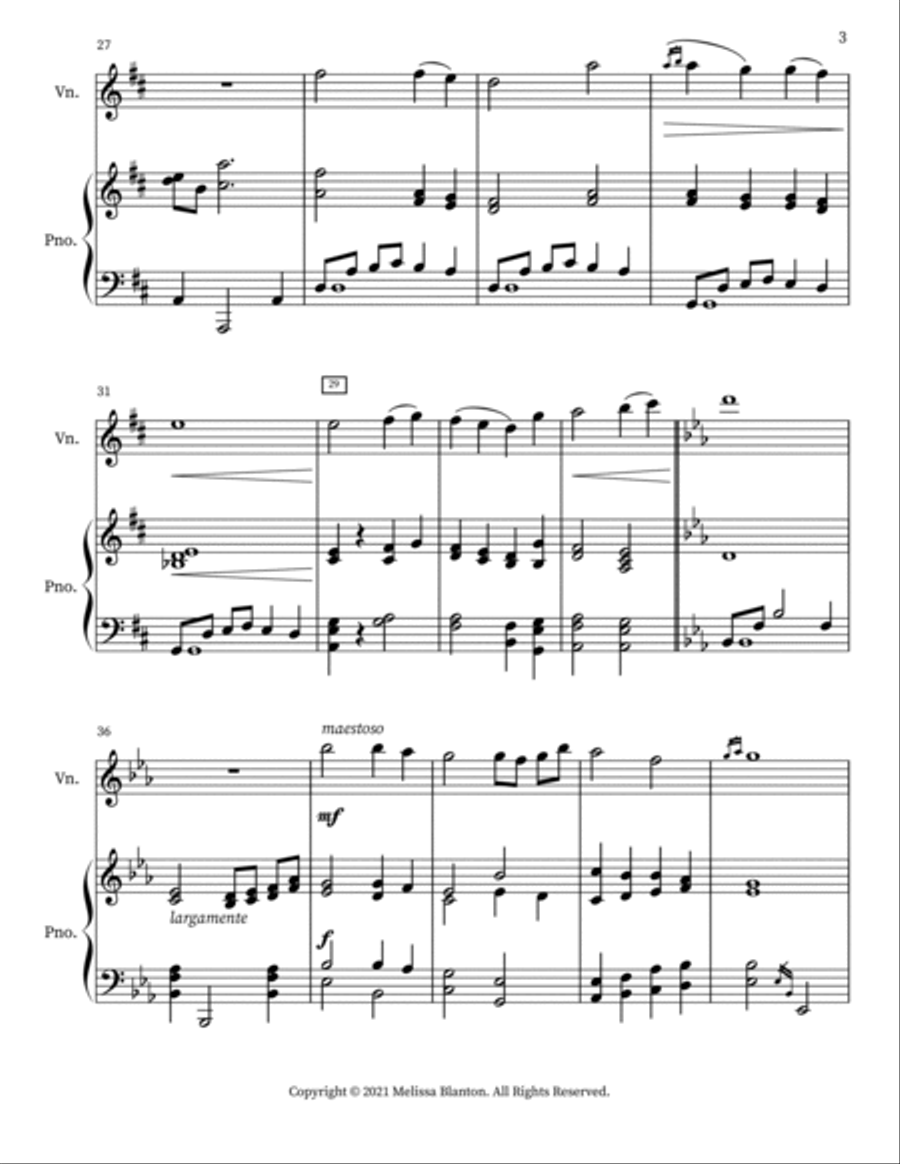 Abide With Me Abide With Me Violin Solo scores gallery preview page 3