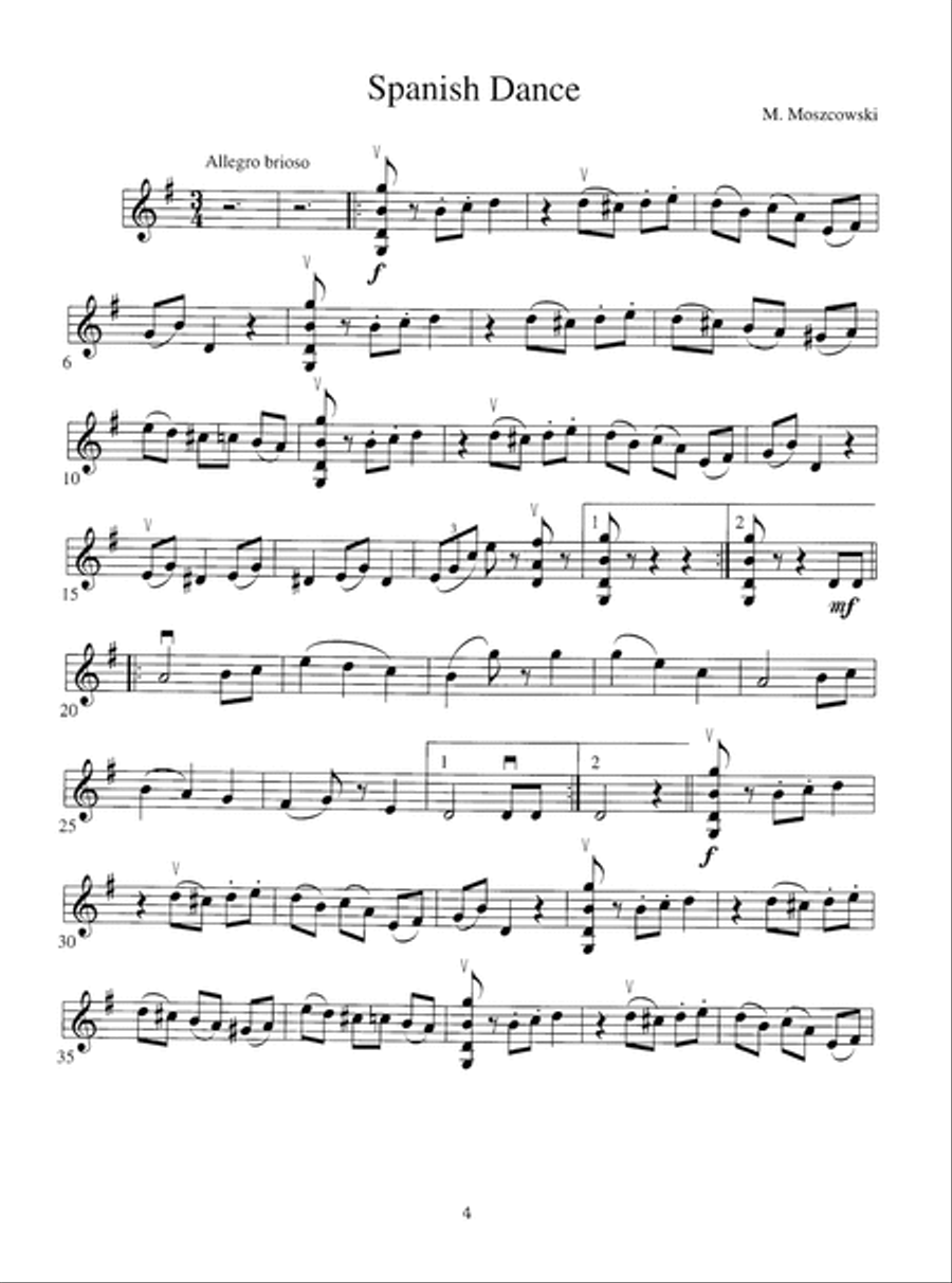 Solo Pieces for the Advanced Violinist Violin Solo scores gallery preview page 5