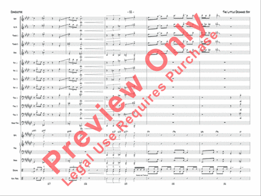 The Little Drummer Boy Jazz Ensemble scores gallery preview page 23