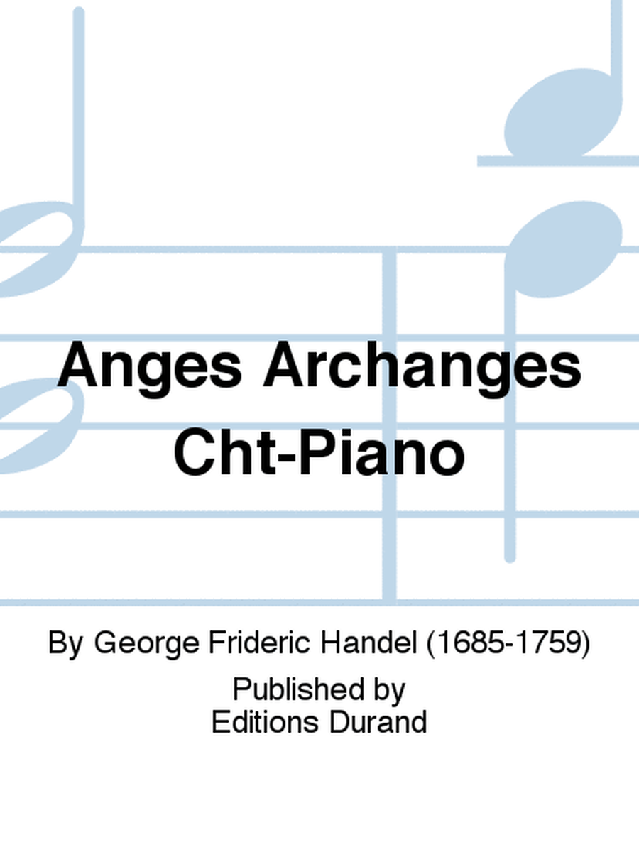 Anges Archanges Cht-Piano