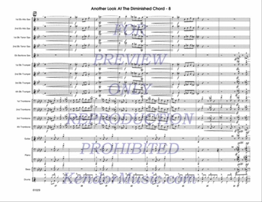 Another Look At The Diminished Chord Jazz Ensemble scores gallery preview page 9