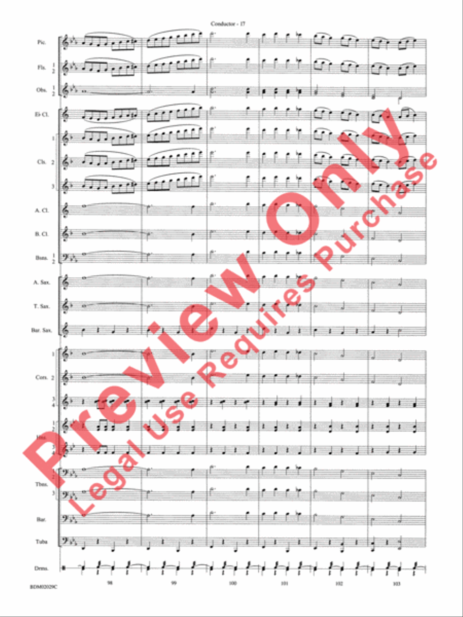 George Washington Bicentennial March Concert Band scores gallery preview page 20