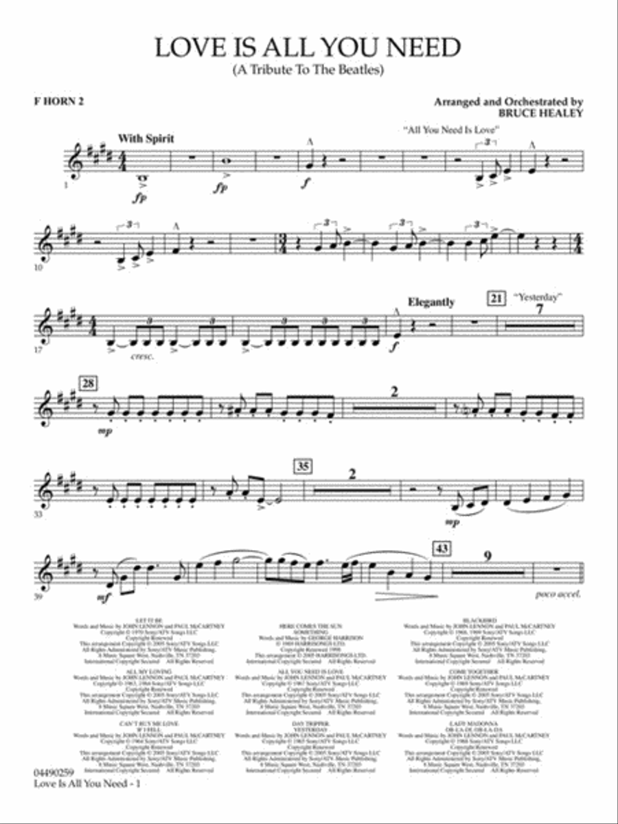 Love Is All You Need (A Tribute to the Beatles) Full Orchestra scores gallery preview page 5