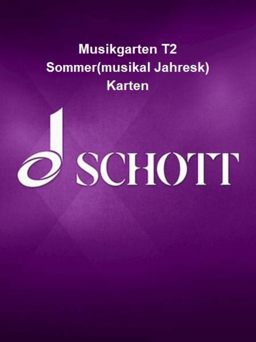 Musikgarten T2 Sommer(musikal Jahresk) Karten