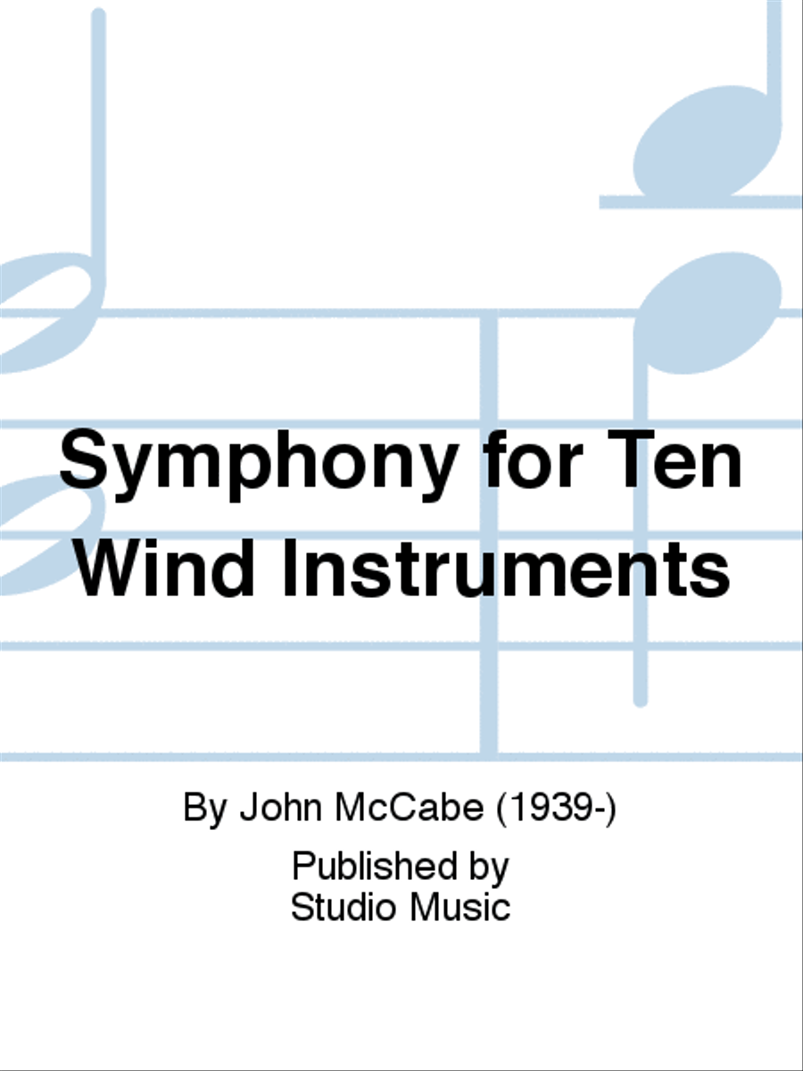 Symphony for Ten Wind Instruments Bassoon scores gallery preview page 1