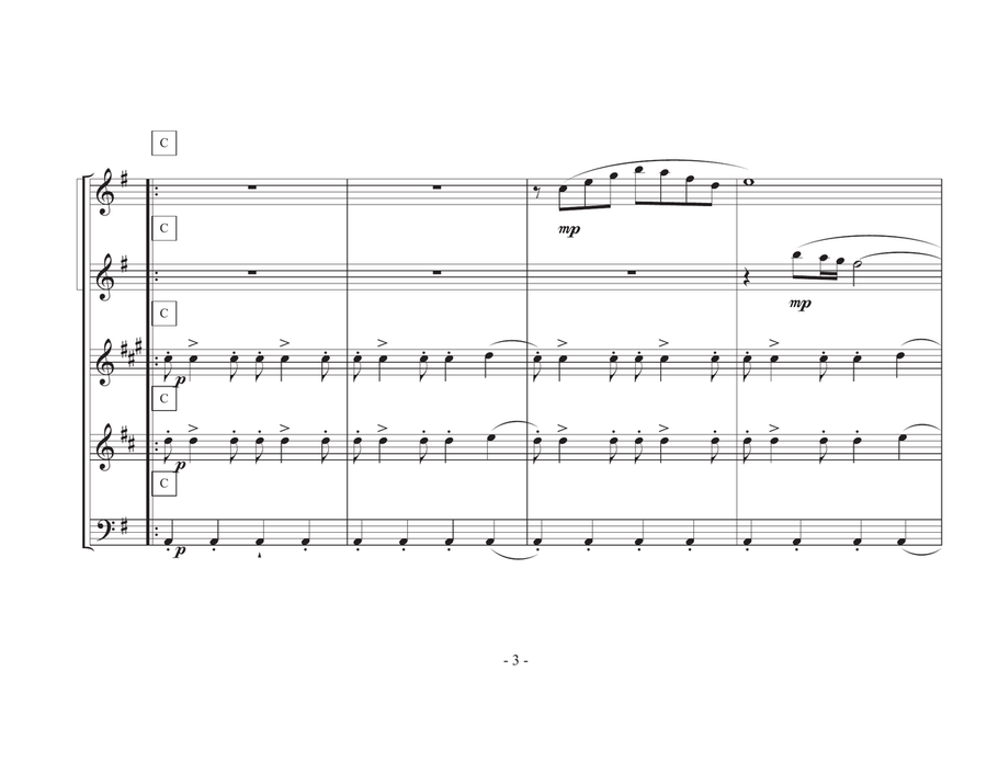 Divertimento (Woodwind Quintet) Woodwind Quintet scores gallery preview page 3