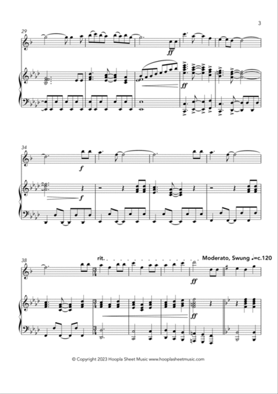 Happy Funky Birthday Alto Saxophone scores gallery preview page 3