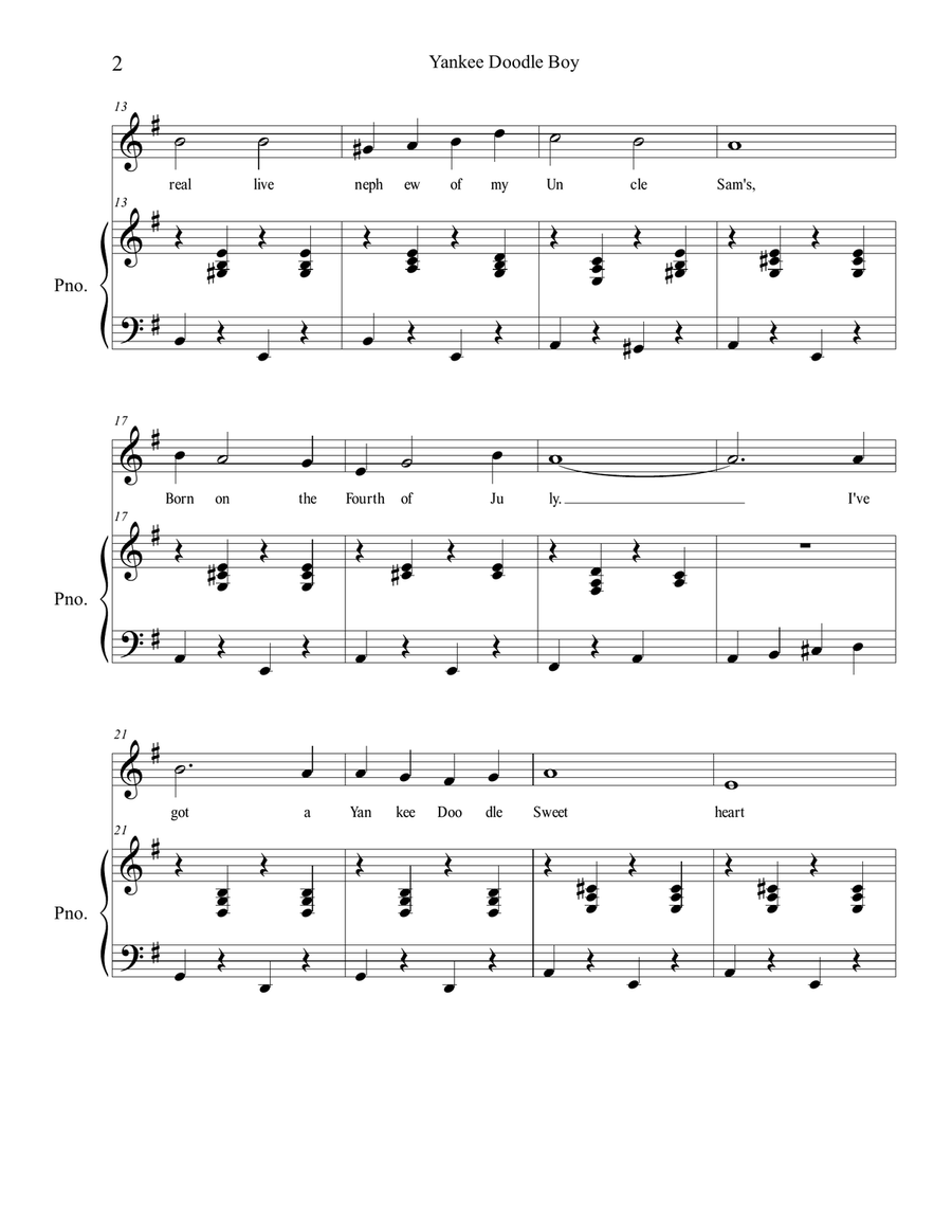 Yankee Doodle Boy Yankee Doodle Boy Violin Solo scores gallery preview page 2