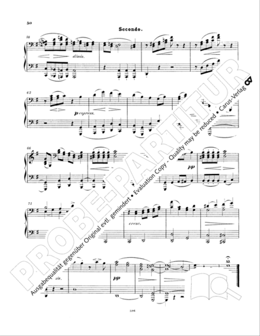 Ein Deutsches Requiem (German Requiem) Piano Duet scores gallery preview page 59