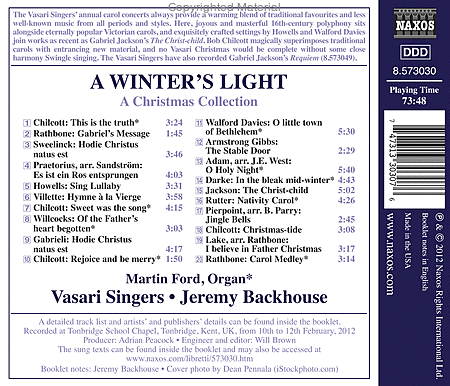 A Winter's Light: Carols From image number null