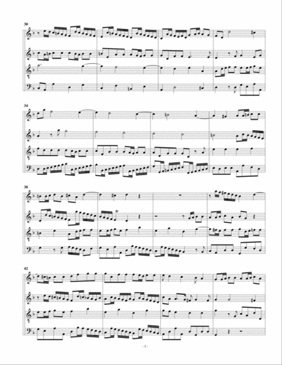 Concerto grosso, Op.3, no.11 (arrangement for 4 recorders) Recorder scores gallery preview page 6