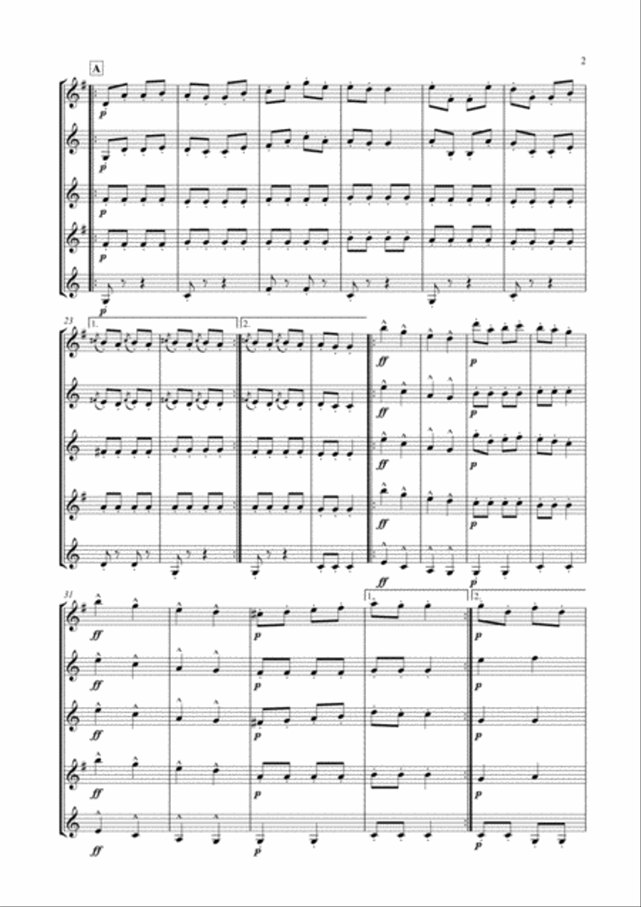 Galop Infernal (Can Can) for Clarinet Choir image number null