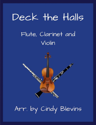 Book cover for Deck the Halls, Flute, Clarinet and Violin