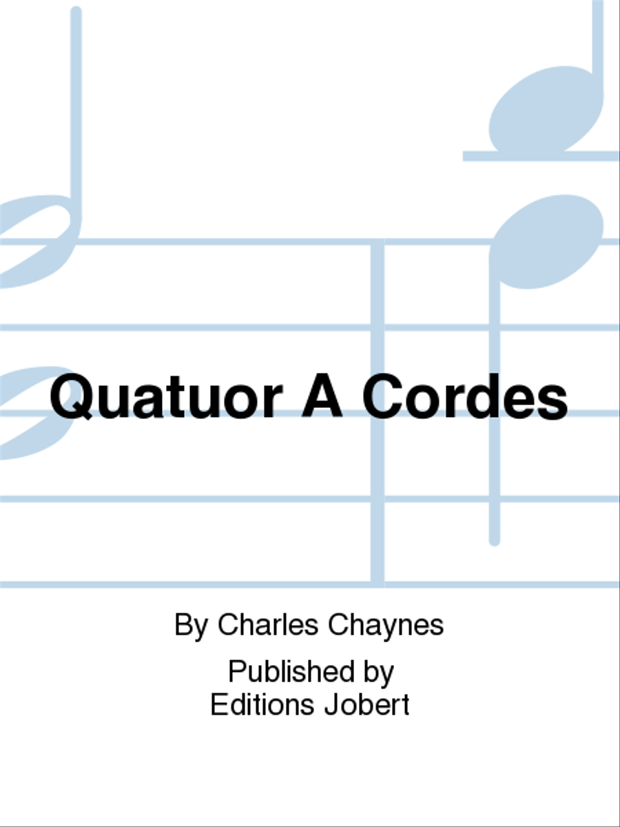 Quatuor A Cordes