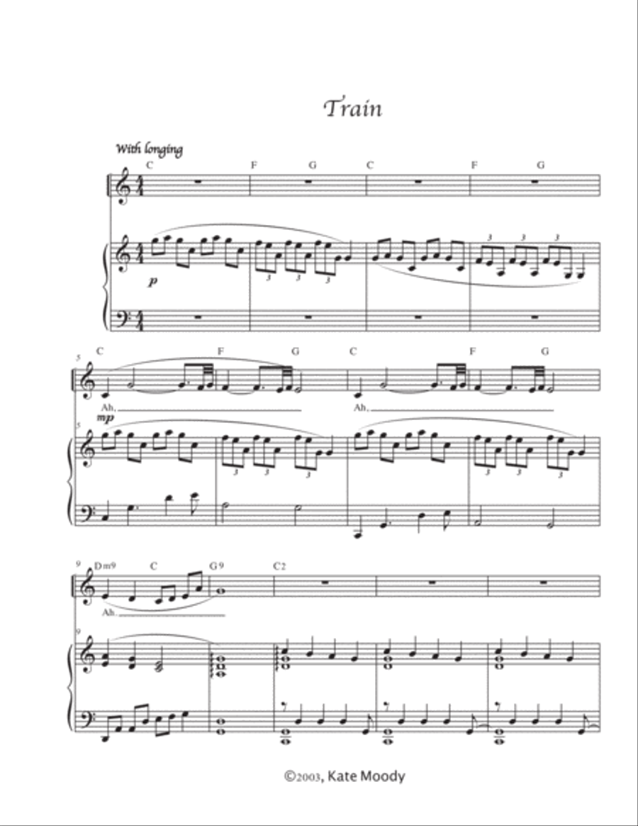 Train Vocal Duet scores gallery preview page 2