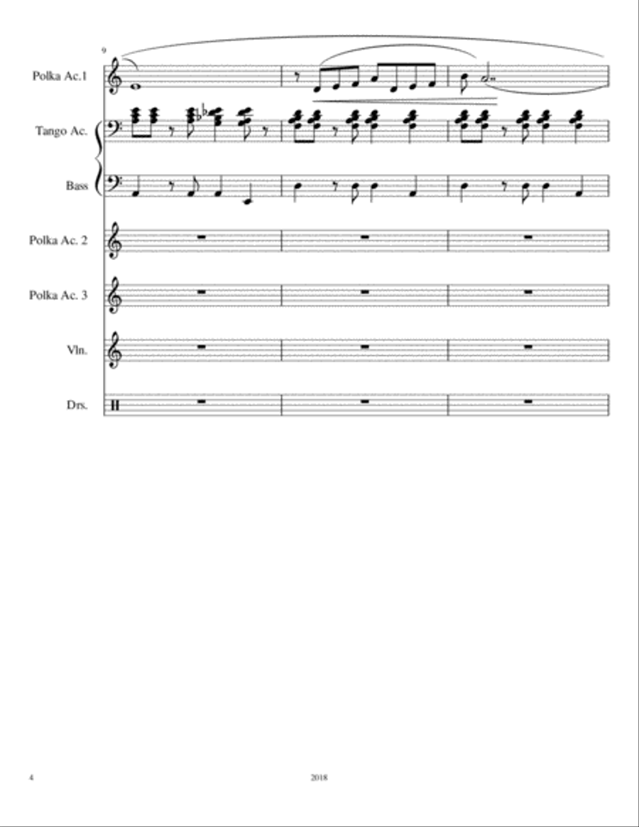 Tuscan Valley (Tango) Small Ensemble scores gallery preview page 4