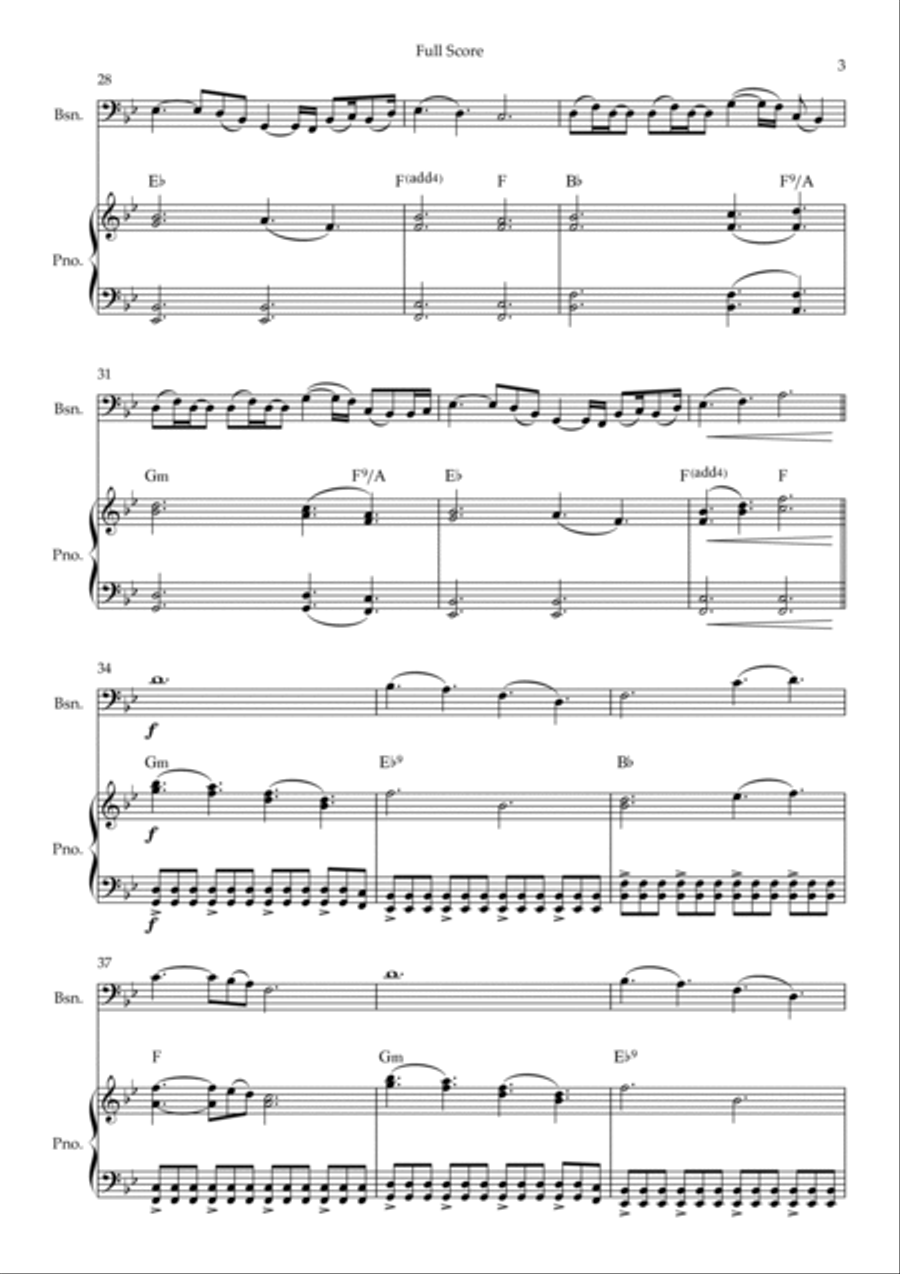 A Thousand Years Bassoon scores gallery preview page 3