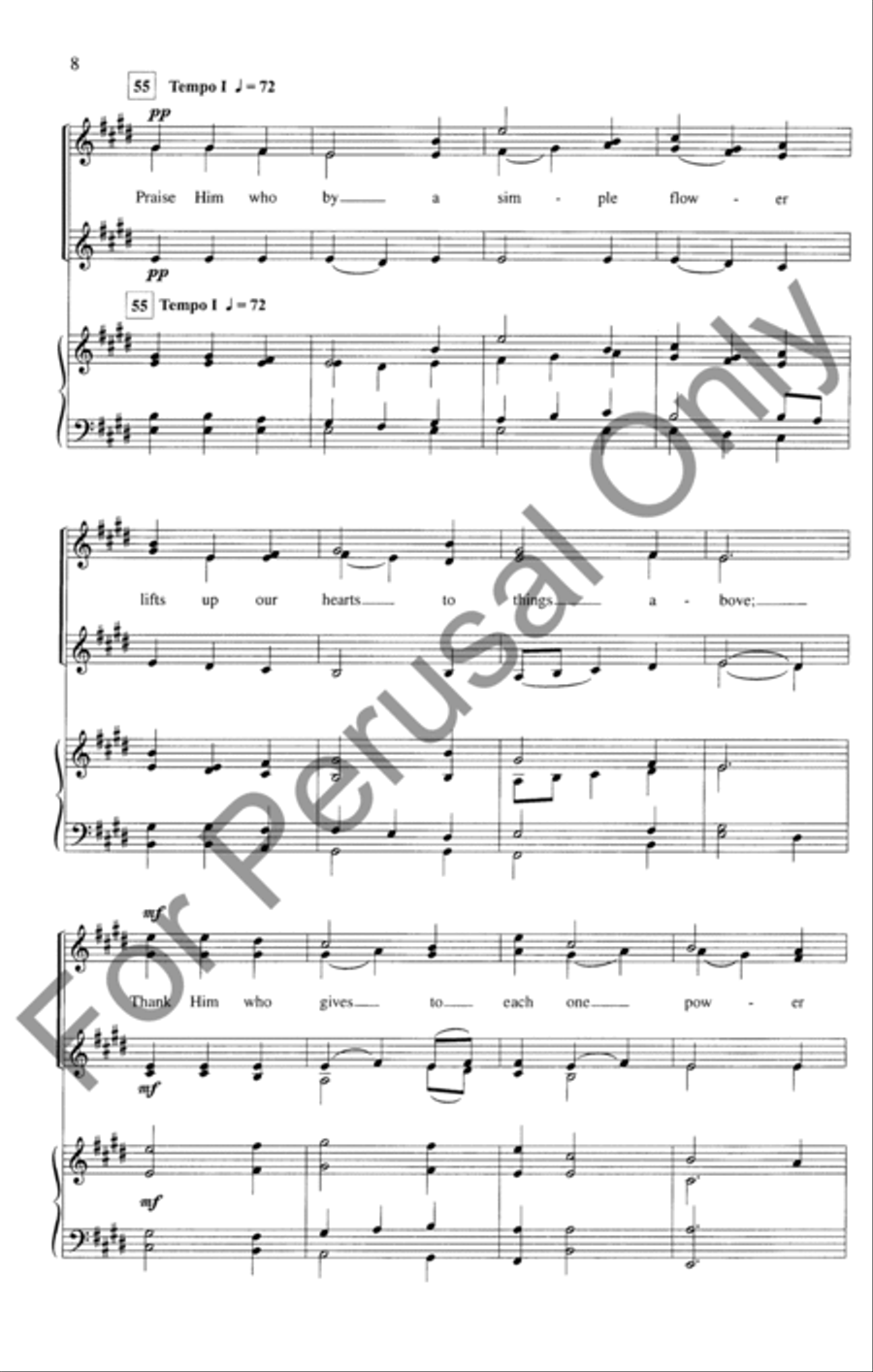 Carol To Beauty (Choral Score) SSAA scores gallery preview page 7