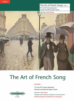 Book cover for Art Of French Song, Volume 1 - High Voice