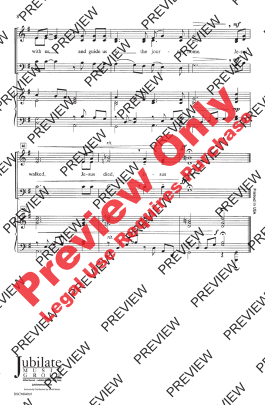 Jesus Walked This Lonesome Valley 3-Part scores gallery preview page 8