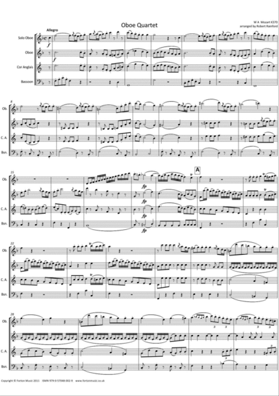 Oboe Quartet Woodwind Trio scores gallery preview page 2