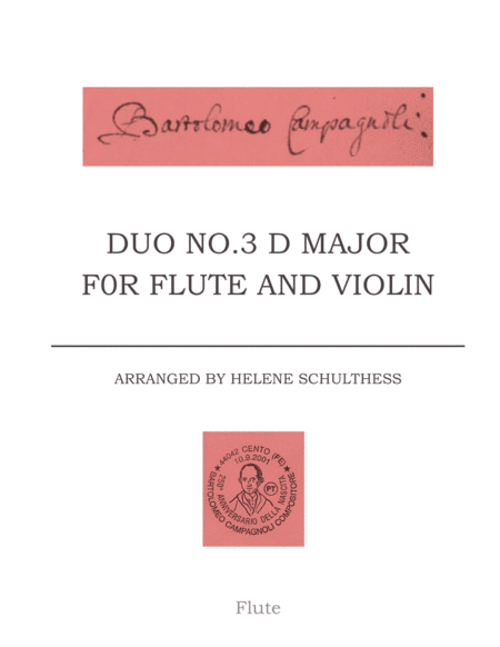 B. Campagnoli Duo in D major for Flute and Violin image number null