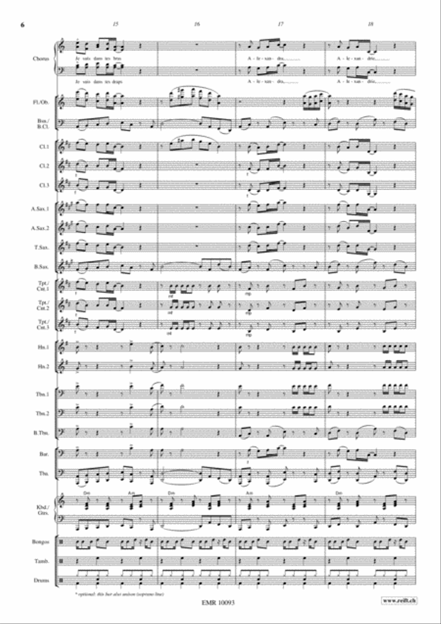 Alexandrie, Alexandra Alexandrie, Alexandra 4-Part scores gallery preview page 7
