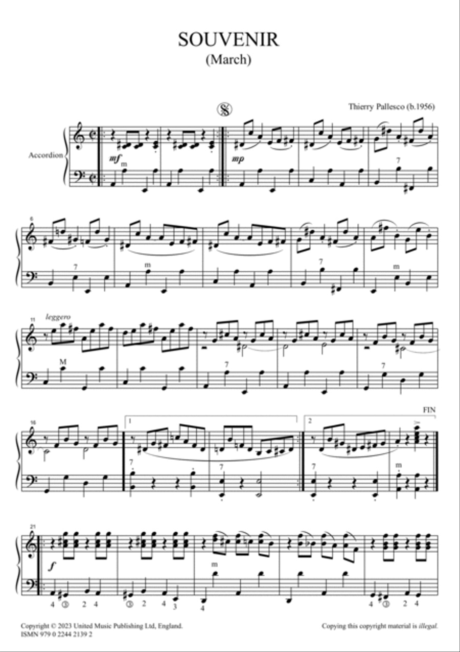 Souvenir Souvenir Accordion scores gallery preview page 2