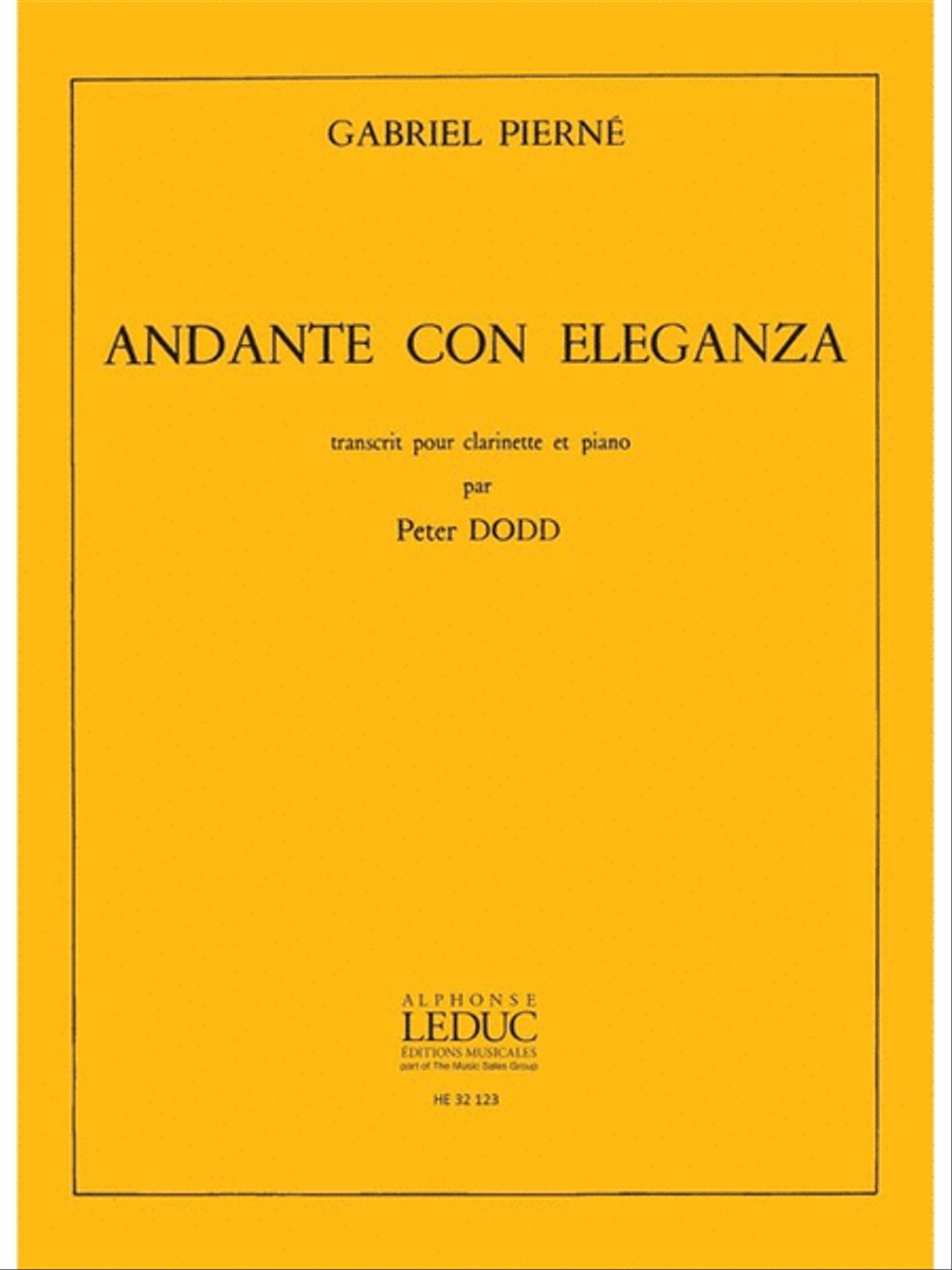 Andante Con Eleganza (clarinet) Clarinet Solo scores gallery preview page 1