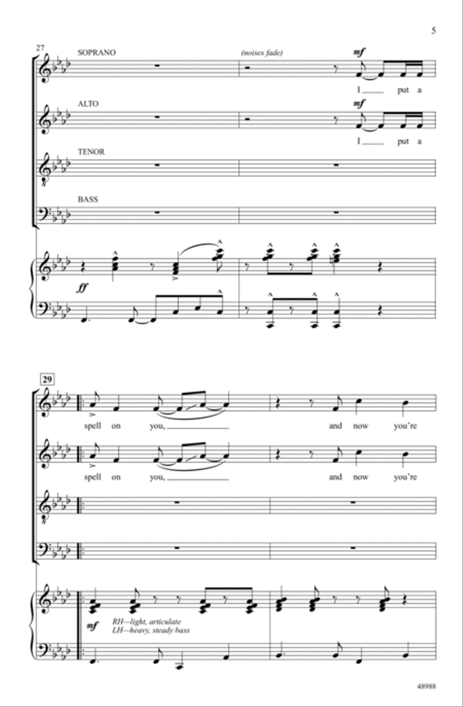 I Put a Spell on You Choir scores gallery preview page 4